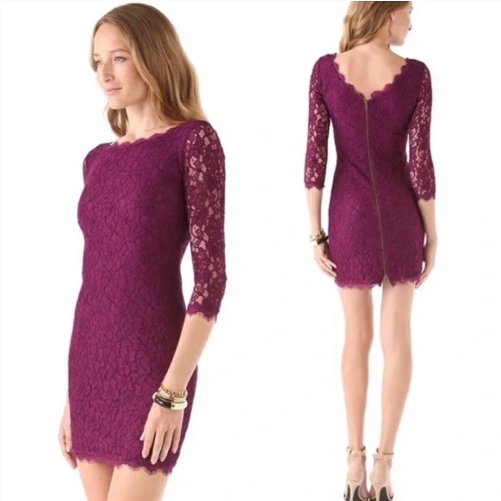 DVF Zarita Dress in Plum